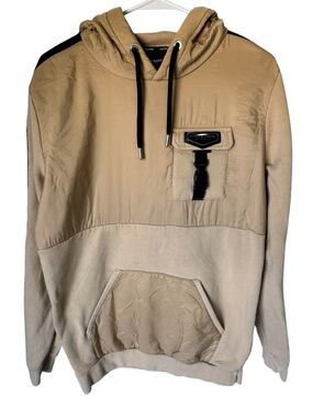 Supply & Demand NYC High End Tan Men's Streetwear Hoodie Pullover Sweatshirt